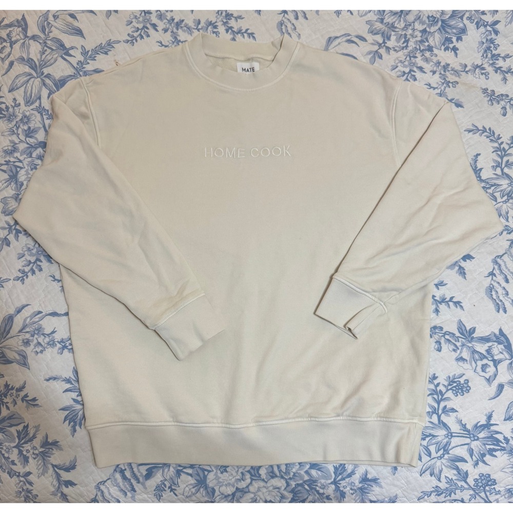 MATE the Label x Caraway Home Cook Organic Cotton Sweatshirt Cream XS/S